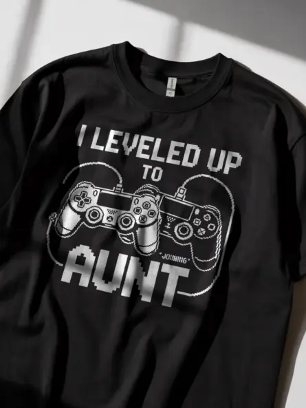 Gamer Aunt Pregnancy Announcement Shirt - Image 11