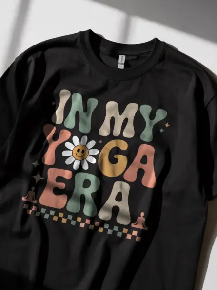 In My Yoga Era Shirt – Retro Pastel Hippie Tee for Meditation & Positivity - Image 2