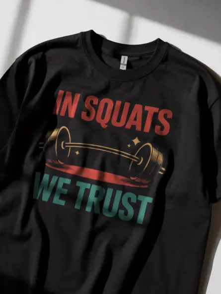 In Squats We Trust T-Shirt - Image 3