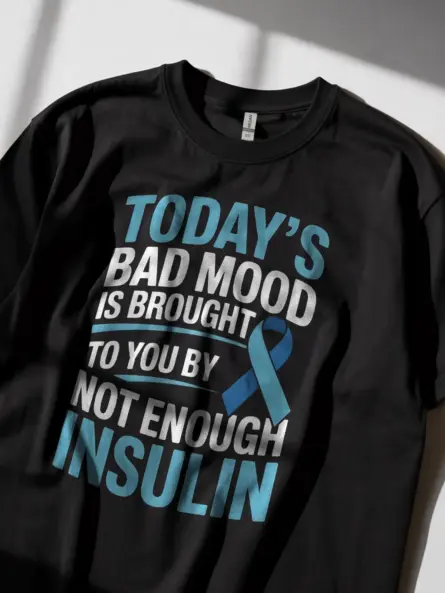 Insulin T Shirt – Bold Funny “Not Enough Insulin” Mood Tee for Diabetics - Image 5