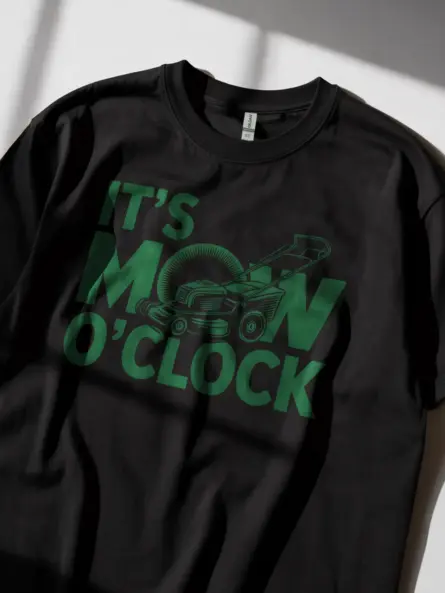 It's Mow O'Clock T-Shirt for Lawn Lovers - Image 3