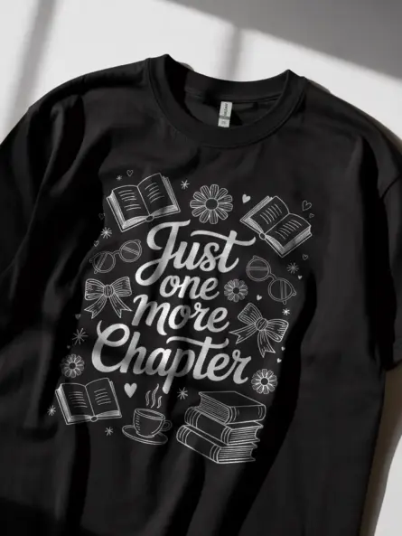Vintage Just One More Chapter Shirt – Cozy Book Lover Gift Tee - Image 2
