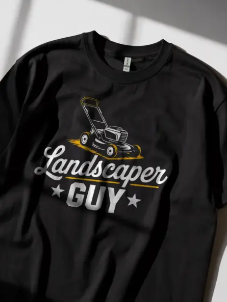 Lawn Mower Dad Shirt – Vintage Landscaper Guy Graphic Tee for Men - Image 3