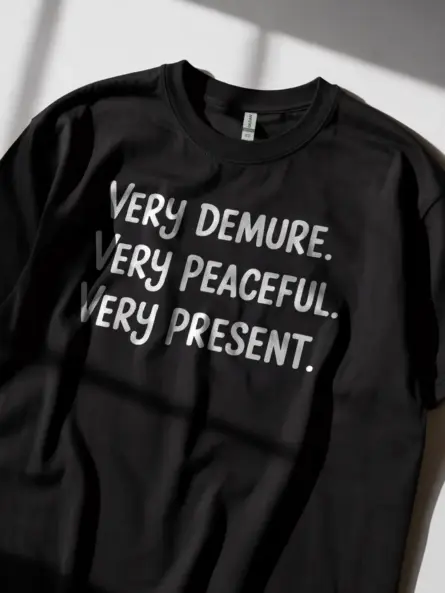 Calm and Grounded Mindful T-Shirt – For Present Moment Living - Image 2