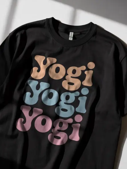 Minimalist Yogi T-Shirt – Retro Pastel Graphic Tee for Modern Yogis - Image 2