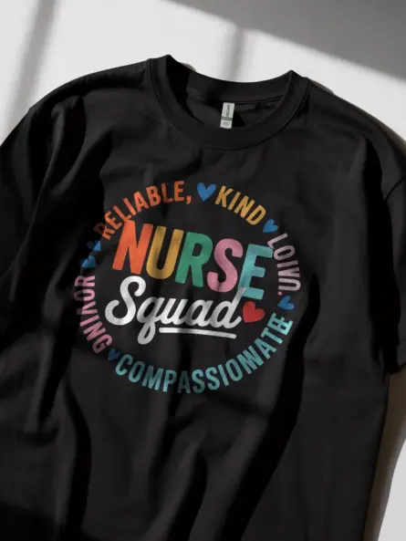 Colorful Nurse Squad Shirt for Team Appreciation - Image 2