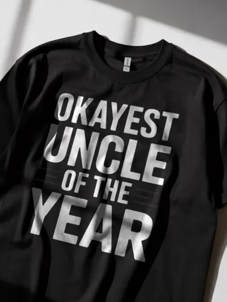 Funny Okayest Uncle T-Shirt Gift for Men - Image 2