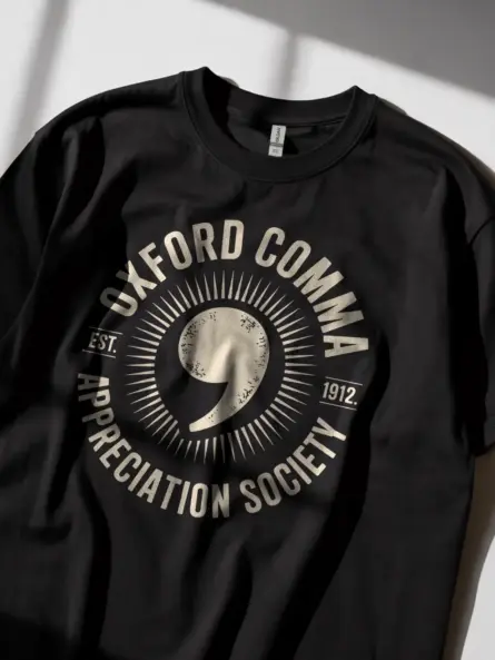 Oxford Comma Shirt – Vintage “Appreciation Society Est. 1912” Tee - Image 2