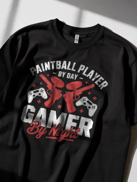 Paintball Gamer T-Shirt for Men – Dual Hobby Shirt for Players - Image 5