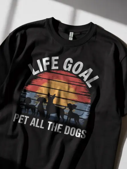 Life Goal Pet All The Dogs T-Shirt - Image 2