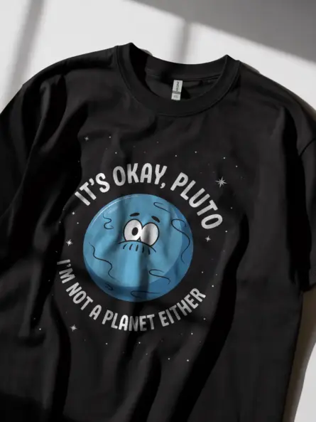 Funny Pluto Not a Planet T-Shirt – Space Meme Tee - Image 2