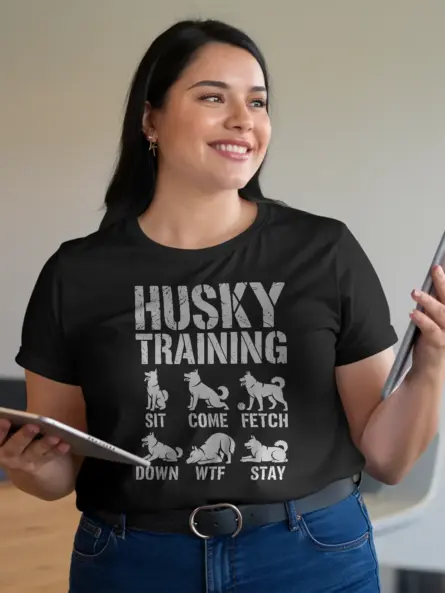 Funny Husky T Shirt – Sarcastic Anti Obedience Dog Trainer Gift - Image 3