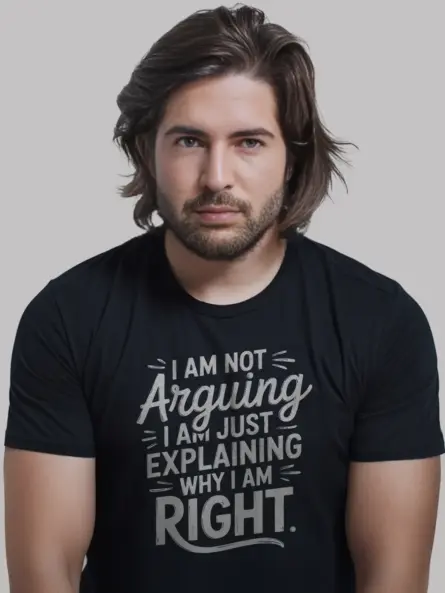 Black I Am Not Arguing shirt sarcastic office humor tee