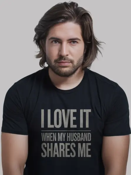 Black lifestyle view I love it when my husband shares me provocative wife humor shirt
