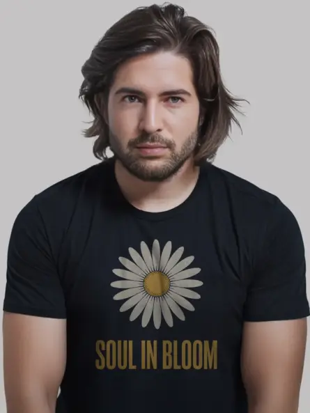 Soul in Bloom Daisy T Shirt – Retro Affirmation Style for Mindful Fashion Lovers - Image 3