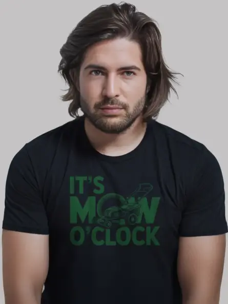 It's Mow O'Clock T-Shirt for Lawn Lovers - Image 2