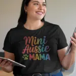 Black Shirt Front – Mini Aussie MAMA – mini aussie mom shirt