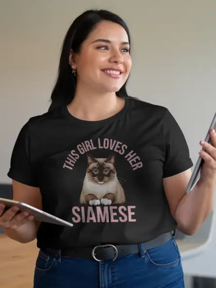 Adorable Siamese Cat Mom t-Shirt – Show Your Love with Style - Image 12