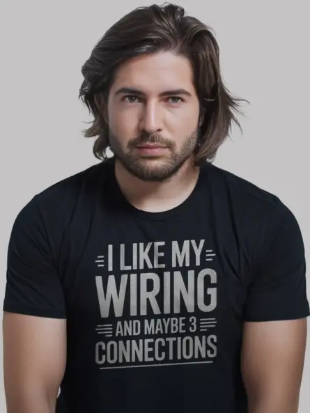 Wiring Humor T-Shirt for Electricians - Image 3