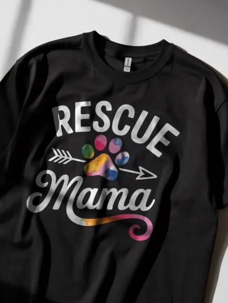 Rescue Mama Shirt – Bold Boho Style for Dog Lovers - Image 5