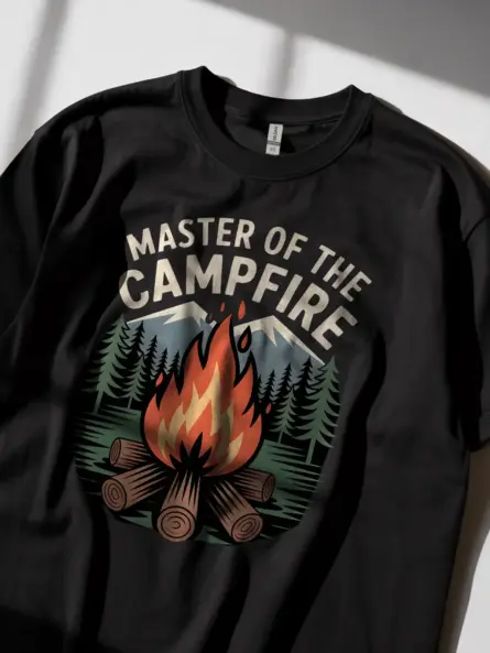 Retro Campfire T-Shirt for Campers - Image 2
