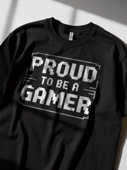 Retro Gamer Shirt Pixel Style – Proud to Be a Gamer Tee - Image 2