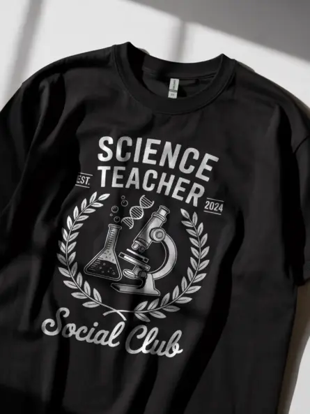 Science Teacher Shirt – Bold Vintage Social Club Faculty Tee - Image 2