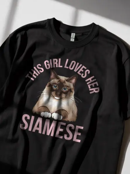 Adorable Siamese Cat Mom t-Shirt – Show Your Love with Style - Image 11