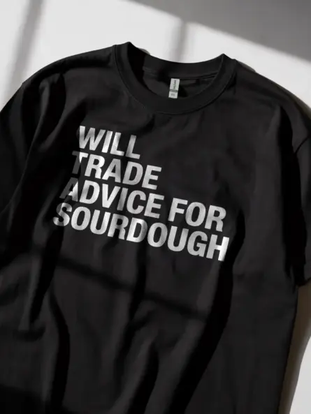 Witty Sourdough Baker T-Shirt for Bread Makers - Image 2
