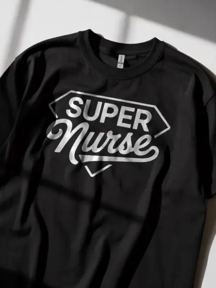 black super nurse t-shirt
