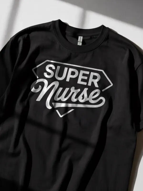 black super nurse t-shirt