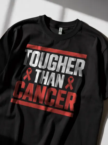 Bold “Tougher Than Cancer” Shirt – Motivational Awareness Tee - Image 3