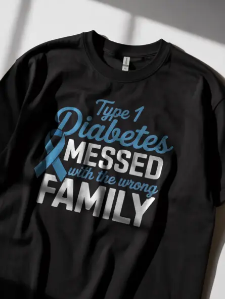 Type 1 Diabetes Family Shirt – Bold Support Tee for Awareness Events - Image 5