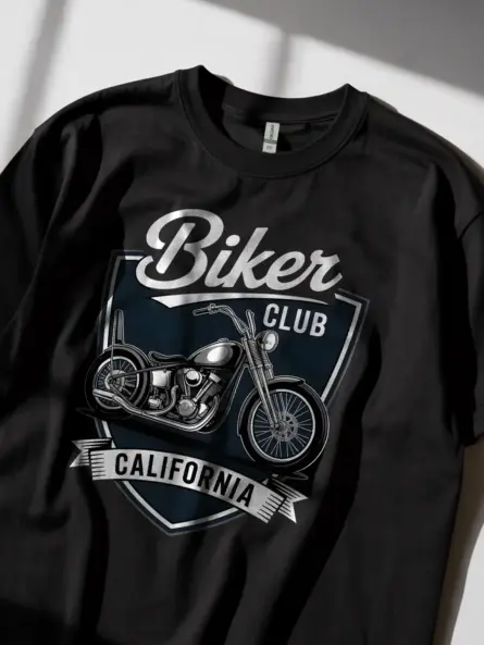 Vintage Biker Club T-Shirt – Classic California Ride Style - Image 2