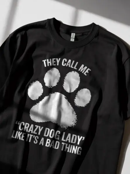 Vintage Crazy Dog Lady Shirt for Pet Moms and Dog Lovers - Image 2