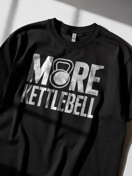 Vintage Kettlebell T-Shirt – Distressed Retro Gym Design - Image 11