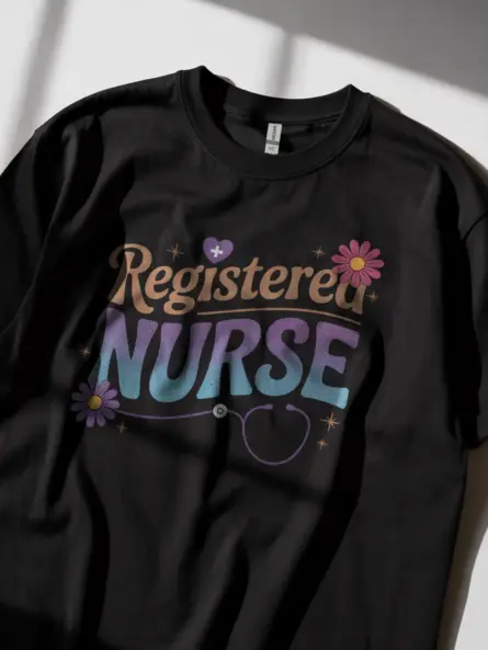 lifestyle black registered nurse shirt vintage registered nurse shirt