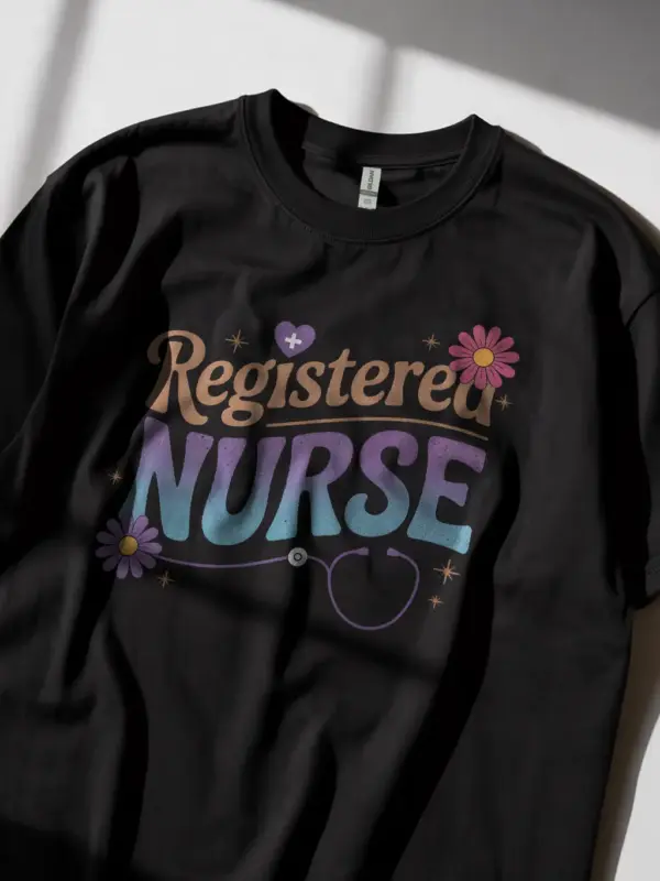 lifestyle black registered nurse shirt vintage registered nurse shirt