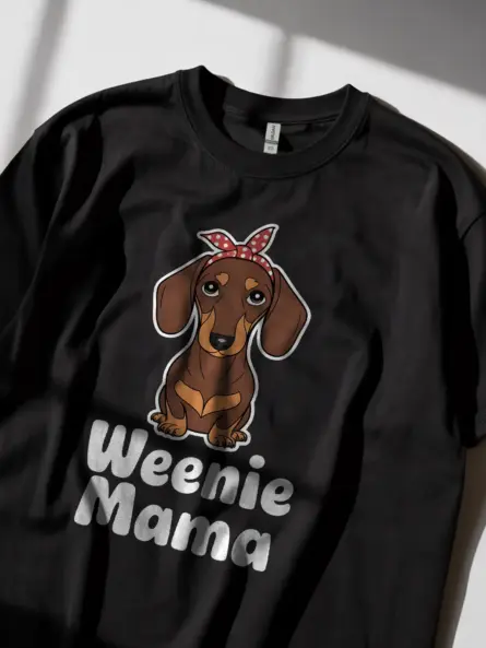 Weenie Mama Dachshund Shirt for Dog Moms - Image 5
