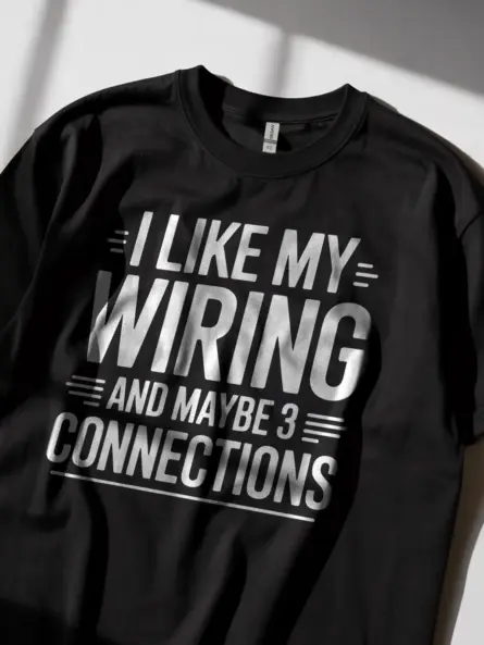 Wiring Humor T-Shirt for Electricians - Image 2