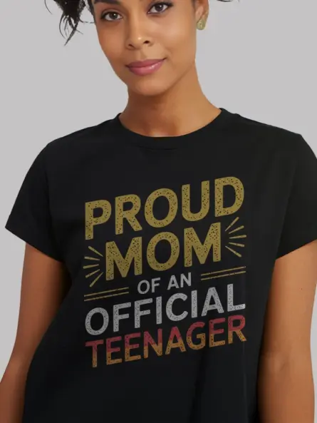 Proud Mom of an Official Teenager Shirt – Funny Milestone Gift Tee - Image 12