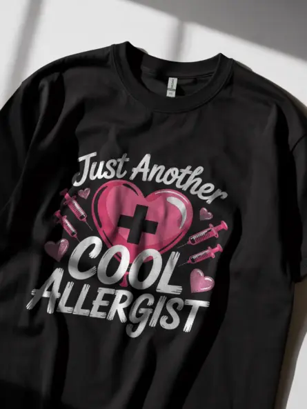 Black Lifestyle Cool Allergist Shirt for Immunologists