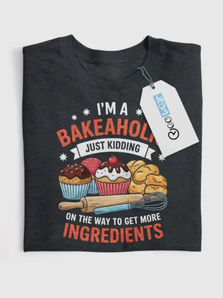 Bakeaholic T-Shirt for Baking Lovers - Image 4
