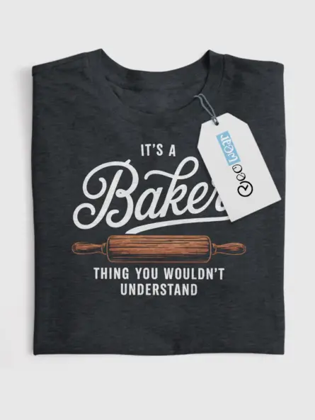 Baker Thing T-Shirt – Rolling Pin Graphic Tee - Image 4