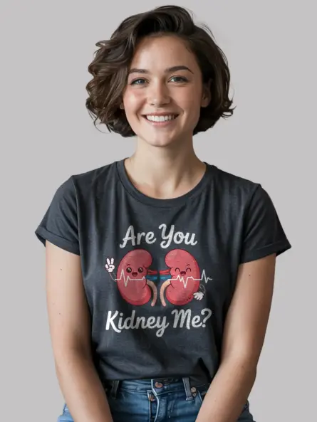Funny Kidney T-Shirt for Medical Students – Are You Kidney Me - Image 6