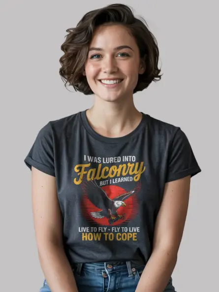 Falconry Mental Health T-Shirt – Live to Fly Cope Shirt - Image 6