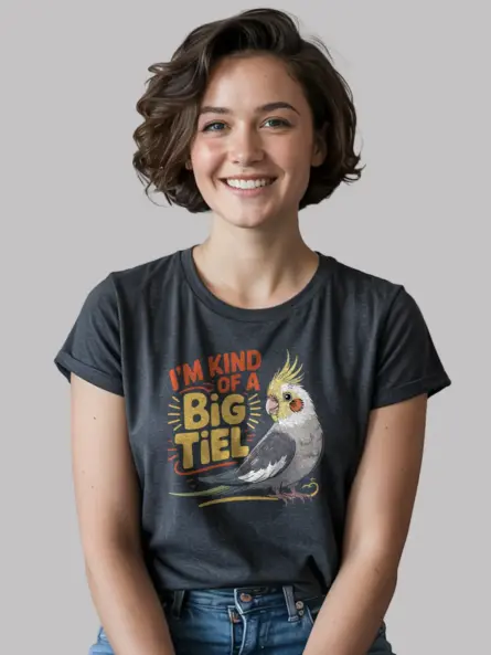 Funny Cockatiel T-Shirt for Parrot Lovers – “I’m Kind of a Big Tiel - Image 12