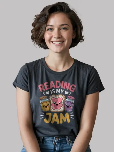 Reading Is My Jam Shirt – Adorable Pun Tee for Book Lovers - Image 6