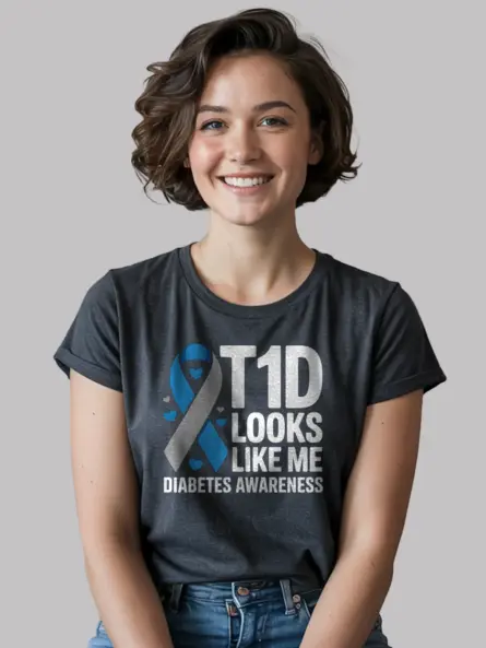 T1D Looks Like Me Shirt – Bold Diabetes Awareness Power Tee - Image 6