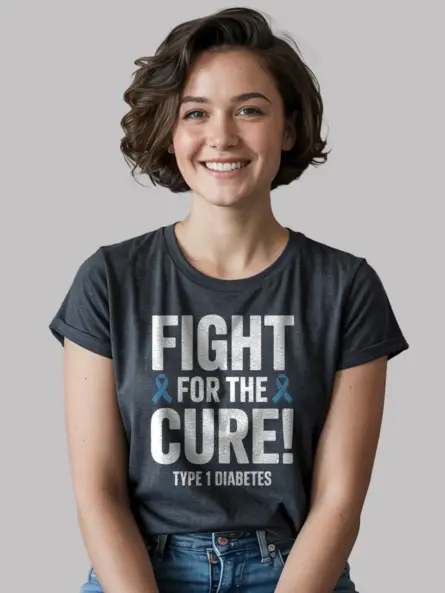 Type 1 Diabetes Shirt – Bold Fight for the Cure Awareness Tee - Image 6